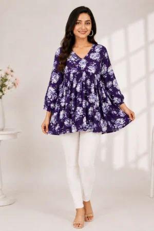 Cotton jersey top